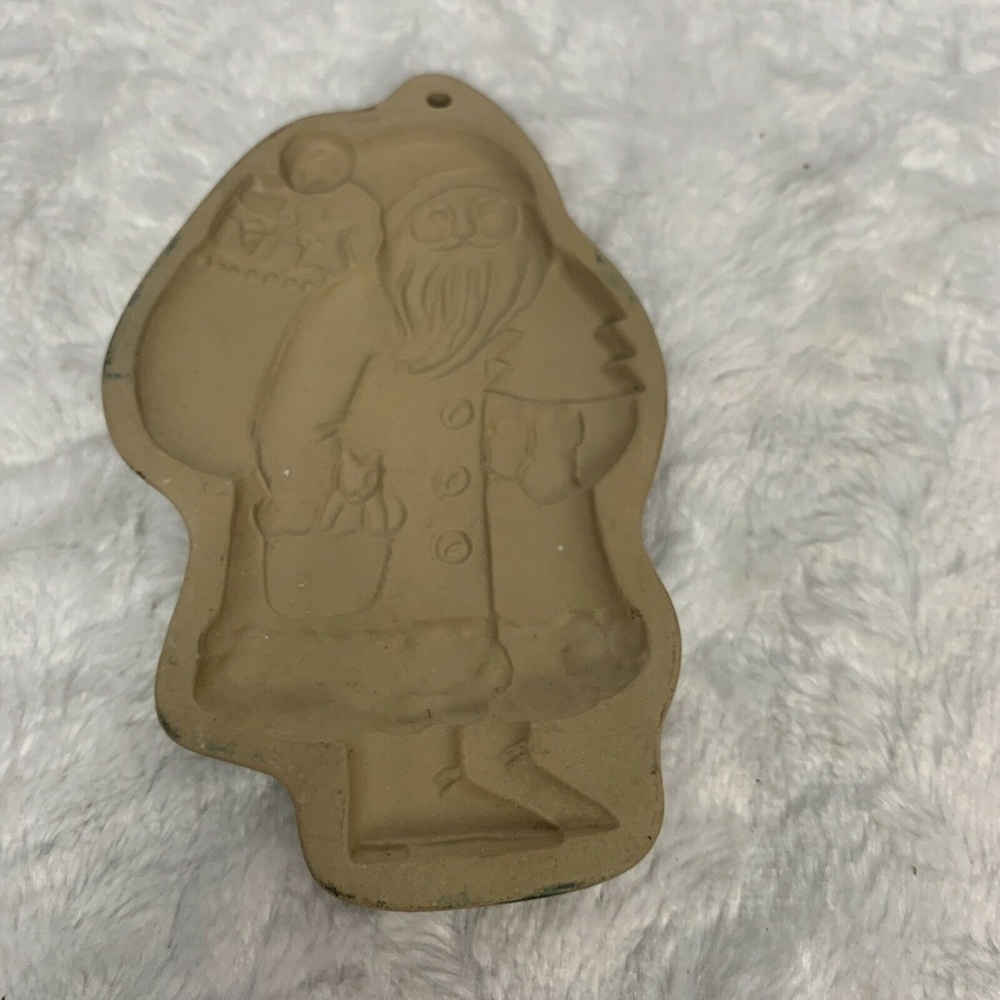 Vintage Brown Bag Cookie Art 1983 Santa Claus Gift